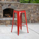 Flash Furniture CH-31320-30-RED-WD-GG Backless Bar Stool w/ Wood Seat, Red thumbnail 10
