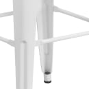 Flash Furniture CH-31320-30-WH-GG Backless Bar Stool w/ Metal Seat, White thumbnail 4