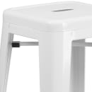 Flash Furniture CH-31320-30-WH-GG Backless Bar Stool w/ Metal Seat, White thumbnail 6