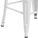 Flash Furniture CH-31320-30-WH-WD-GG Backless Bar Stool w/ Wood Seat, White thumbnail 5