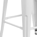 Flash Furniture CH-31320-30-WH-WD-GG Backless Bar Stool w/ Wood Seat, White thumbnail 7