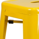 Flash Furniture CH-31320-30-YL-GG Backless Bar Stool w/ Metal Seat, Yellow thumbnail 6