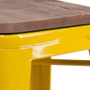 Flash Furniture CH-31320-30-YL-WD-GG Backless Bar Stool w/ Wood Seat, Yellow thumbnail 8