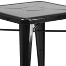 Flash Furniture CH-31330-2-30-BK-GG 23 3/4" Square Table & (2) Chair Set - Steel, Black thumbnail 5