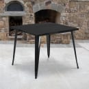 Flash Furniture CH-51050-29-BK-GG 35 1/2" Square Dining Height Table - Metal, Black thumbnail 3