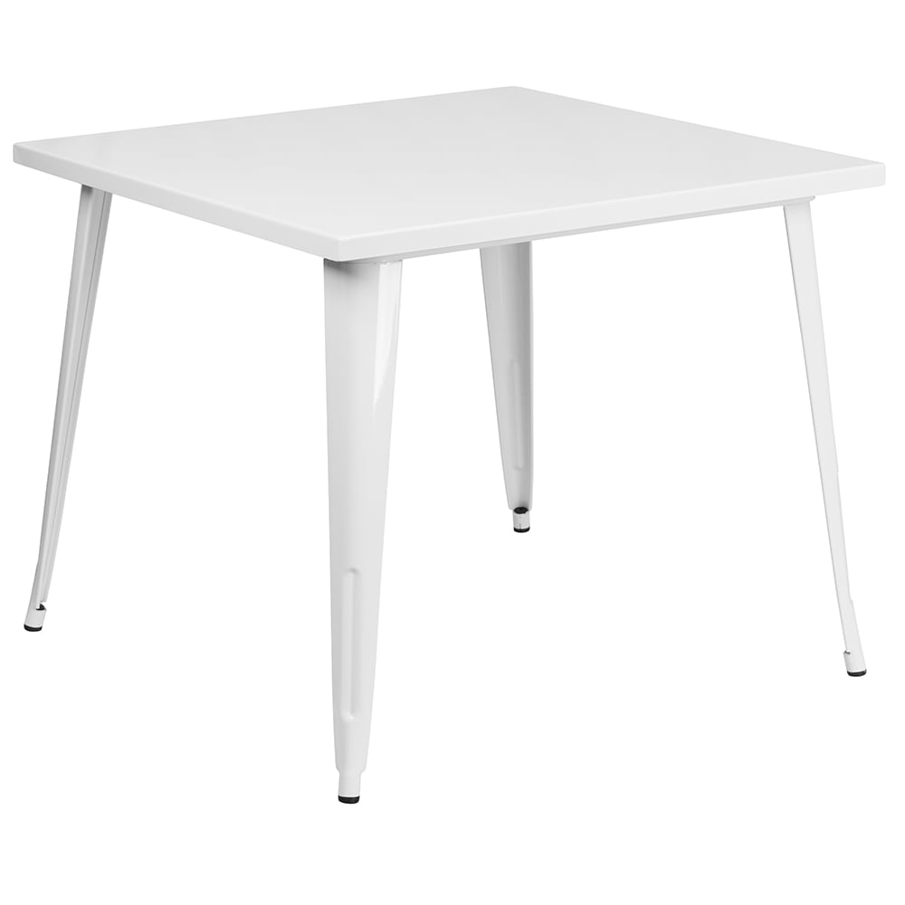 Flash Furniture CH-51050-29-WH-GG 35 1/2" Square Dining Height Table - Metal, White