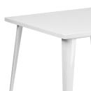 Flash Furniture CH-51050-29-WH-GG 35 1/2" Square Dining Height Table - Metal, White thumbnail 4