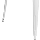 Flash Furniture CH-51050-29-WH-GG 35 1/2" Square Dining Height Table - Metal, White thumbnail 5