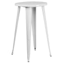 Flash Furniture CH-51080BH-4-30SQST-WH-GG 24" Square Bar Height Table w/ (4) Bar Stool Set - White Steel Top, Steel Base thumbnail 2