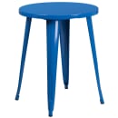 Flash Furniture CH-51080TH-2-18ARM-BL-GG 24" Round Table & (2) Arm Chair Set - Metal, Blue thumbnail 2