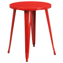 Flash Furniture CH-51080TH-2-18VRT-RED-GG 24" Round Table & (2) Chair Set - Metal, Red thumbnail 2