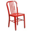 Flash Furniture CH-51080TH-2-18VRT-RED-GG 24" Round Table & (2) Chair Set - Metal, Red thumbnail 3