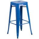 Flash Furniture CH-51090BH-2-30SQST-BL-GG 30" Square Bar Height Table w/ (2) Bar Stool Set - Blue Steel Top, Steel Base thumbnail 3