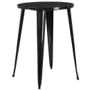 Flash Furniture CH-51090BH-4-30VRT-BK-GG 30" Square Bar Height Table w/ (4) Bar Stool Set - Black Steel Top, Steel Base thumbnail 2
