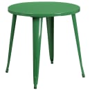 Flash Furniture CH-51090TH-4-18VRT-GN-GG 30" Round Table & (4) Chair Set - Metal, Green thumbnail 2