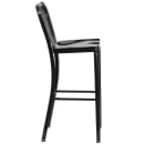 Flash Furniture CH-61200-30-BK-GG Bar Stool w/ Vertical Slat Back & Metal Seat, Black thumbnail 3