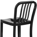 Flash Furniture CH-61200-30-BK-GG Bar Stool w/ Vertical Slat Back & Metal Seat, Black thumbnail 8