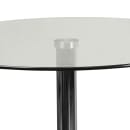 Flash Furniture CH-6-GG 23 1/2" Round Dining Height Table w/ Glass Top - Chrome Base thumbnail 4