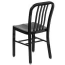 Flash Furniture CH-61200-18-BK-GG Chair w/ Vertical Slat Back - Steel, Black thumbnail 4