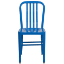 Flash Furniture CH-61200-18-BL-GG Chair w/ Vertical Slat Back - Steel, Blue thumbnail 5