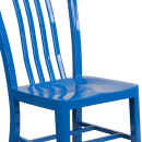 Flash Furniture CH-61200-18-BL-GG Chair w/ Vertical Slat Back - Steel, Blue thumbnail 7