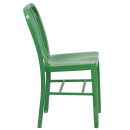 Flash Furniture CH-61200-18-GN-GG Chair w/ Vertical Slat Back - Steel, Green thumbnail 3
