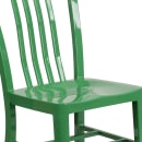 Flash Furniture CH-61200-18-GN-GG Chair w/ Vertical Slat Back - Steel, Green thumbnail 7