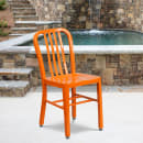 Flash Furniture CH-61200-18-OR-GG Chair w/ Vertical Slat Back - Steel, Orange thumbnail 9