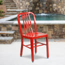 Flash Furniture CH-61200-18-RED-GG Chair w/ Vertical Slat Back - Steel, Red thumbnail 9