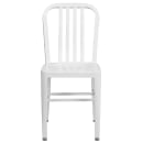 Flash Furniture CH-61200-18-WH-GG Chair w/ Vertical Slat Back - Steel, White thumbnail 5