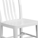 Flash Furniture CH-61200-18-WH-GG Chair w/ Vertical Slat Back - Steel, White thumbnail 7
