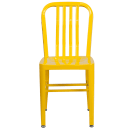 Flash Furniture CH-61200-18-YL-GG Chair w/ Vertical Slat Back - Steel, Yellow thumbnail 5