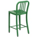 Flash Furniture CH-61200-24-GN-GG Counter Height Bar Stool w/ Vertical Slat Back & Metal Seat, Green thumbnail 4
