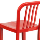 Flash Furniture CH-61200-24-RED-GG Counter Height Bar Stool w/ Vertical Slat Back & Metal Seat, Red thumbnail 8