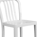 Flash Furniture CH-61200-24-WH-GG Counter Height Bar Stool w/ Vertical Slat Back & Metal Seat, White thumbnail 7