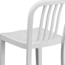 Flash Furniture CH-61200-24-WH-GG Counter Height Bar Stool w/ Vertical Slat Back & Metal Seat, White thumbnail 8