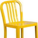 Flash Furniture CH-61200-24-YL-GG Counter Height Bar Stool w/ Vertical Slat Back & Metal Seat, Yellow thumbnail 7
