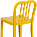 Flash Furniture CH-61200-24-YL-GG Counter Height Bar Stool w/ Vertical Slat Back & Metal Seat, Yellow thumbnail 8