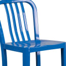 Flash Furniture CH-61200-30-BL-GG Bar Stool w/ Vertical Slat Back & Metal Seat, Blue thumbnail 7