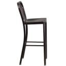 Flash Furniture CH-61200-30-BQ-GG Bar Stool w/ Vertical Slat Back & Metal Seat, Black Antique Gold thumbnail 3