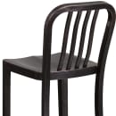 Flash Furniture CH-61200-30-BQ-GG Bar Stool w/ Vertical Slat Back & Metal Seat, Black Antique Gold thumbnail 8