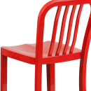 Flash Furniture CH-61200-30-RED-GG Bar Stool w/ Vertical Slat Back & Metal Seat, Red thumbnail 8