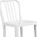 Flash Furniture CH-61200-30-WH-GG Bar Stool w/ Vertical Slat Back & Metal Seat, White thumbnail 7