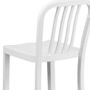 Flash Furniture CH-61200-30-WH-GG Bar Stool w/ Vertical Slat Back & Metal Seat, White thumbnail 8