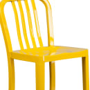 Flash Furniture CH-61200-30-YL-GG Bar Stool w/ Vertical Slat Back & Metal Seat, Yellow thumbnail 7