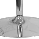 Flash Furniture CH-7-GG 31 1/2" Round Dining Height Table w/ Glass Top - Chrome Base thumbnail 5