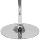 Flash Furniture CH-9-GG 23 1/2" Round Bar Height Table - Walnut Wood Swivel Top, Chrome Base thumbnail 5