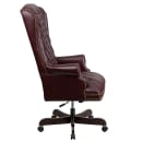 Flash Furniture CI-360-BY-GG Swivel Office Chair w/ High Back - Burgundy LeatherSoft Upholstery thumbnail 2