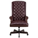 Flash Furniture CI-360-BY-GG Swivel Office Chair w/ High Back - Burgundy LeatherSoft Upholstery thumbnail 4