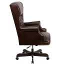 Flash Furniture CI-J600-BRN-GG Swivel Office Chair w/ High Back - Brown LeatherSoft Upholstery thumbnail 2